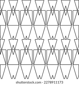  Monochrome ornamental texture with smooth linear shapes, zigzag lines, lace pattern.Abstract geometric black and white pattern for web page, textures, card, poster, fabric, textile.
