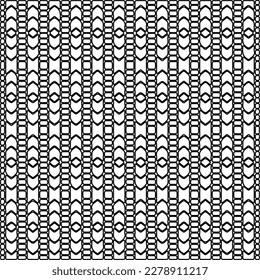 
 Monochrome ornamental texture with smooth linear shapes, zigzag lines, lace pattern.Abstract geometric black and white pattern for web page, textures, card, poster, fabric, textile.