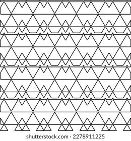  Monochrome ornamental texture with smooth linear shapes, zigzag lines, lace pattern.Abstract geometric black and white pattern for web page, textures, card, poster, fabric, textile.
