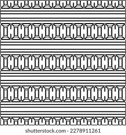 
 Monochrome ornamental texture with smooth linear shapes, zigzag lines, lace pattern.Abstract geometric black and white pattern for web page, textures, card, poster, fabric, textile.