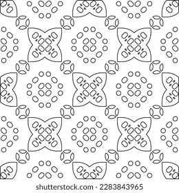 Textura ornamental monocroma con formas lineales lisas, líneas de zigzag, patrón de encaje.Resumen de patrón geométrico en blanco y negro para página web, texturas, tarjeta, afiche, tela, textil.