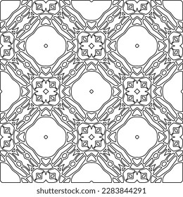 
 Textura ornamental monocroma con formas lineales lisas, líneas de zigzag, patrón de encaje.Resumen de patrón geométrico en blanco y negro para página web, texturas, tarjeta, afiche, tela, textil.