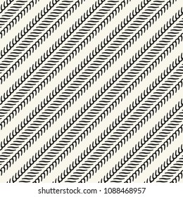 Monochrome Ornate Dashed Striped Pattern