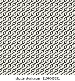Monochrome Ornate Dotted Line Textured Pattern