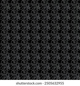 Monochrome ornate seamless pattern. Vector illustration for print, fabric, cover, packaging, interior decor, blog decoration and other your projects.