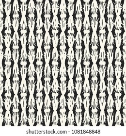Monochrome Ornate Striped Textured Pattern