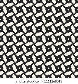 Monochrome Ornate Textured Grid Pattern