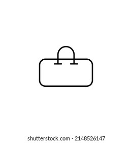 Monochrome Umrisszeichen geeignet für Webseiten, Bücher, Banner, Läden, Werbung. Bearbeitbarer Strich. Zeilensymbol für den Einkauf