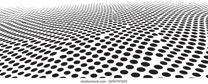 Monochrome oval pattern abstract background for design elements and texture