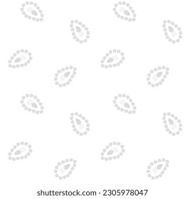 Diseño de patrón armonioso de paisley monocromo para textiles de moda, gráficos, fondos y artesanías