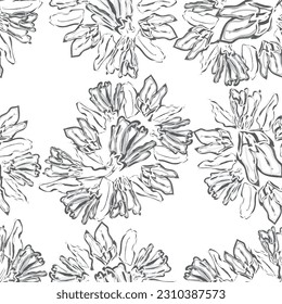 Diseño de patrón armonioso de paisley monocromo para textiles de moda, gráficos, fondos y artesanías