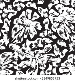 Diseño de patrón armonioso de paisley monocromo para textiles de moda, gráficos, fondos y artesanías