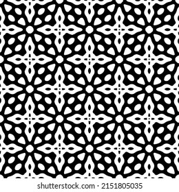monochrome pattern. Abstract texture for fabric print, card, table cloth, furniture, banner, cover, invitation, decoration, wrapping.seamless repeating pattern.Black and 
white color.