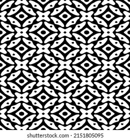 monochrome pattern. Abstract texture for fabric print, card, table cloth, furniture, banner, cover, invitation, decoration, wrapping.seamless repeating pattern.Black and 
white color.