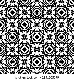 monochrome pattern. Abstract texture for fabric print, card, table cloth, furniture, banner, cover, invitation, decoration, wrapping.seamless repeating pattern.Black and 
white color.