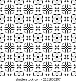 monochrome pattern. Abstract texture for fabric print, card, table cloth, furniture, banner, cover, invitation, decoration, wrapping.seamless repeating pattern.Black and 
white color.
