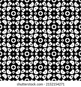 monochrome pattern. Abstract texture for fabric print, card, table cloth, furniture, banner, cover, invitation, decoration, wrapping.seamless repeating pattern.Black and 
white color.
