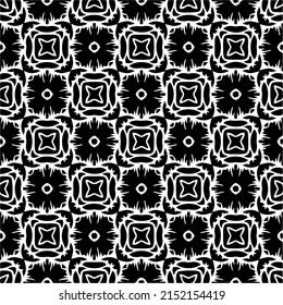 monochrome pattern. Abstract texture for fabric print, table cloth, furniture, banner, cover, invitation, decoration, wrapping.seamless repeating pattern.Black and 
white color.