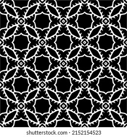 monochrome pattern. Abstract texture for fabric print, table cloth, furniture, banner, cover, invitation, decoration, wrapping.seamless repeating pattern.Black and 
white color.