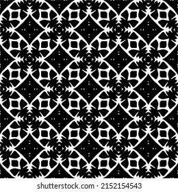 monochrome pattern. Abstract texture for fabric print, table cloth, furniture, banner, cover, invitation, decoration, wrapping.seamless repeating pattern.Black and 
white color.