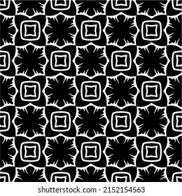 monochrome pattern. Abstract texture for fabric print, table cloth, furniture, banner, cover, invitation, decoration, wrapping.seamless repeating pattern.Black and 
white color.