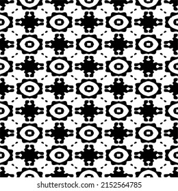 monochrome pattern. Abstract texture for fabric print, card, table cloth, furniture, banner, cover, invitation, decoration, wrapping.seamless repeating pattern.Black and 
white color.