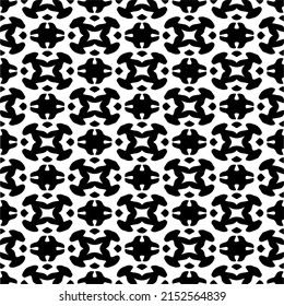 monochrome pattern. Abstract texture for fabric print, card, table cloth, furniture, banner, cover, invitation, decoration, wrapping.seamless repeating pattern.Black and 
white color.