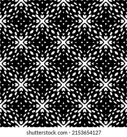 patrón monocromo. Textura abstracta para impresión de tela, manteles, muebles, banner, cubierta, invitación, decoración, envoltura.patrón repitiendo sin soldadura.Negro y 
color blanco.
