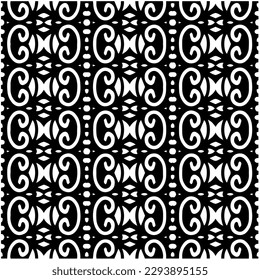 
Monochrome pattern. Abstract texture for fabric print, card, table cloth, furniture, banner, cover, invitation, decoration, wrapping.seamless repeating pattern.Black and white color.