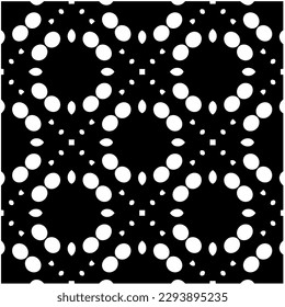 
Monochrome pattern. Abstract texture for fabric print, card, table cloth, furniture, banner, cover, invitation, decoration, wrapping.seamless repeating pattern.Black and white color.