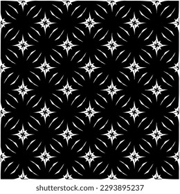 
Monochrome pattern. Abstract texture for fabric print, card, table cloth, furniture, banner, cover, invitation, decoration, wrapping.seamless repeating pattern.Black and white color.