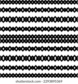 Monochrome pattern. Abstract texture for fabric print, card, table cloth, furniture, banner, cover, invitation, decoration, wrapping.seamless repeating pattern.Black and white color.