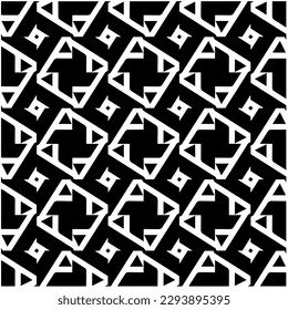
Monochrome pattern. Abstract texture for fabric print, card, table cloth, furniture, banner, cover, invitation, decoration, wrapping.seamless repeating pattern.Black and white color.