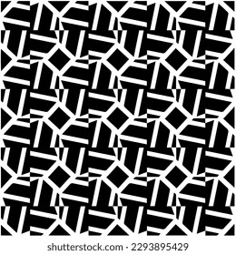 
Monochrome pattern. Abstract texture for fabric print, card, table cloth, furniture, banner, cover, invitation, decoration, wrapping.seamless repeating pattern.Black and white color.