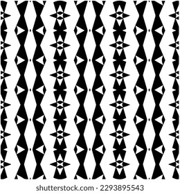 
Monochrome pattern. Abstract texture for fabric print, card, table cloth, furniture, banner, cover, invitation, decoration, wrapping.seamless repeating pattern.Black and white color.
