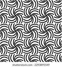 Monochrome pattern. Abstract texture for fabric print, card, table cloth, furniture, banner, cover, invitation, decoration, wrapping.seamless repeating pattern.Black and white color.