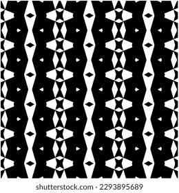 
Monochrome pattern. Abstract texture for fabric print, card, table cloth, furniture, banner, cover, invitation, decoration, wrapping.seamless repeating pattern.Black and white color.