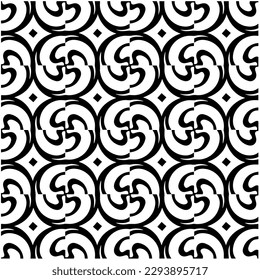 Patrón monocromo. Textura abstracta para impresión de tela, tarjeta, mantel de mesa, muebles, banner, cubierta, invitación, decoración, envoltura.patrón repitiendo sin fisuras.Color negro y blanco.