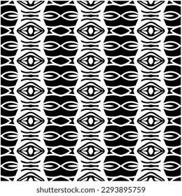 
Monochrome Muster. Abstrakte Textur für Stoffdruck, Karte, Tischdecken, Möbel, Banner, Deckel, Einladung, Dekoration, Umhüllung.Nahtlose Wiederholmuster.Schwarz-Weiß-Farbe.