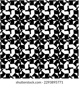 
Monochrome pattern. Abstract texture for fabric print, card, table cloth, furniture, banner, cover, invitation, decoration, wrapping.seamless repeating pattern.Black and white color.