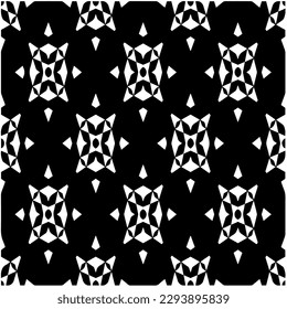 Patrón monocromo. Textura abstracta para impresión de tela, tarjeta, mantel de mesa, muebles, banner, cubierta, invitación, decoración, envoltura.patrón repitiendo sin fisuras.Color negro y blanco.
