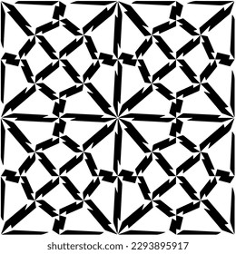 
Monochrome Muster. Abstrakte Textur für Stoffdruck, Karte, Tischdecken, Möbel, Banner, Deckel, Einladung, Dekoration, Umhüllung.Nahtlose Wiederholmuster.Schwarz-Weiß-Farbe.