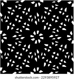 
Patrón monocromo. Textura abstracta para impresión de tela, tarjeta, mantel de mesa, muebles, banner, cubierta, invitación, decoración, envoltura.patrón repitiendo sin fisuras.Color negro y blanco.