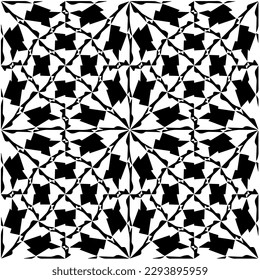 
Monochrome pattern. Abstract texture for fabric print, card, table cloth, furniture, banner, cover, invitation, decoration, wrapping.seamless repeating pattern.Black and white color.