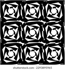 
Monochrome pattern. Abstract texture for fabric print, card, table cloth, furniture, banner, cover, invitation, decoration, wrapping.seamless repeating pattern.Black and white color.