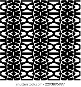 
Monochrome pattern. Abstract texture for fabric print, card, table cloth, furniture, banner, cover, invitation, decoration, wrapping.seamless repeating pattern.Black and white color.