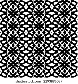 
Patrón monocromo. Textura abstracta para impresión de tela, tarjeta, mantel de mesa, muebles, banner, cubierta, invitación, decoración, envoltura.patrón repitiendo sin fisuras.Color negro y blanco.