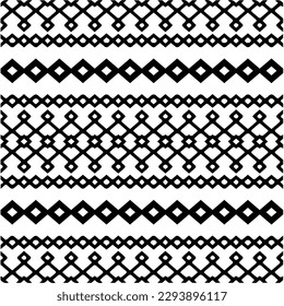 Monochrome pattern. Abstract texture for fabric print, card, table cloth, furniture, banner, cover, invitation, decoration, wrapping.seamless repeating pattern.Black and white color.