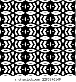 
Patrón monocromo. Textura abstracta para impresión de tela, tarjeta, mantel de mesa, muebles, banner, cubierta, invitación, decoración, envoltura.patrón repitiendo sin fisuras.Color negro y blanco.