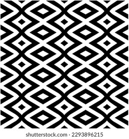 
Monochrome pattern. Abstract texture for fabric print, card, table cloth, furniture, banner, cover, invitation, decoration, wrapping.seamless repeating pattern.Black and white color.